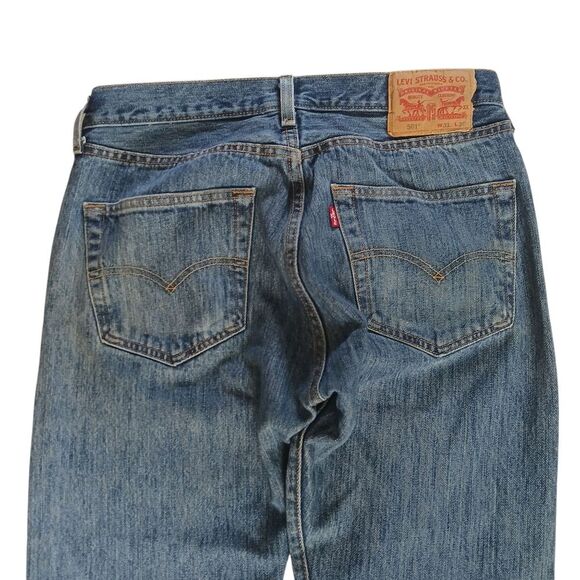 Levi's x Streetwear 501 Jeans Grass Stained Distressed Comfortable Worn In Denim - Picture 3 of 13